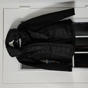 Kyodan Outdoor Collection | Hooded Mixed Media Quilted Running Jacket - …